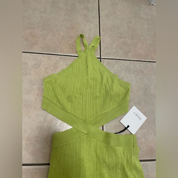 NWT RNWY Lime Green Sleeveless Maxi Dress XXL - Picture 2 of 3